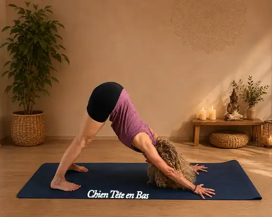 Position du Chien Tête en Bas - Hatha Yoga - MPT la Mède